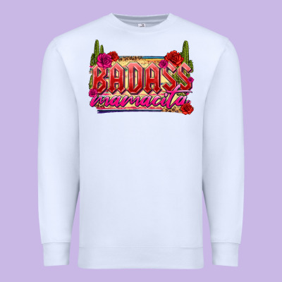 Badass Mamacita Premium Sweatshirt Designed By Texasbilliewilder