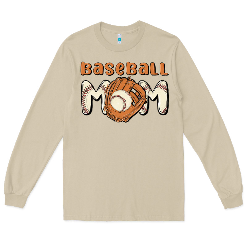 Baseball Mom Long Sleeve Tee by MaliasSmallBusiness | Teevron