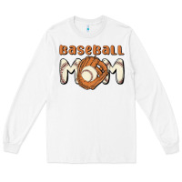 White baseball mom Long Sleeve Tee - MaliasSmallBusiness