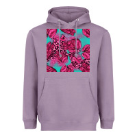 Lavender breast cancer seamless pattern Heavyweight Hoodie - texasbilliewilder