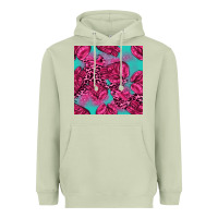 Matcha breast cancer seamless pattern Heavyweight Hoodie - texasbilliewilder