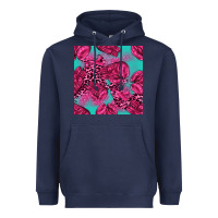 Navy breast cancer seamless pattern Heavyweight Hoodie - texasbilliewilder
