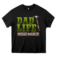 Black dad lıfe totally naıled it Heavy Core Tee - BarkalooDesign