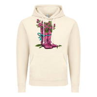 Vintage Artic valentines day western boots and roses Vintage Hoodie - AdoDesignShop