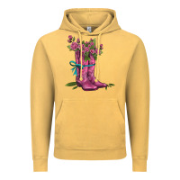 Vintage Mustard valentines day western boots and roses Vintage Hoodie - AdoDesignShop