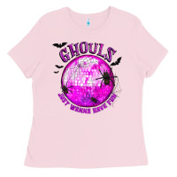 Bubblegum Pink Ghouls Just Wanna Have Fun Ladies Tee - texasbilliewilder