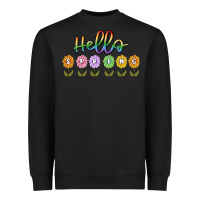 Black hello spring Heavyweight Sweatshirt - MaliasSmallBusiness