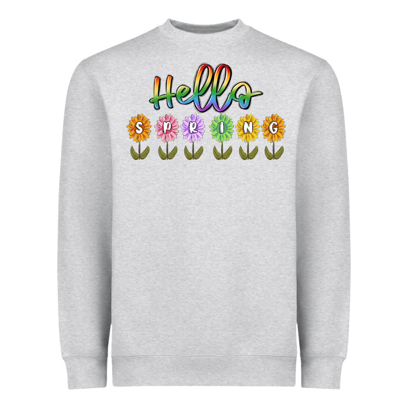 Hello Spring Heavyweight Sweatshirt by MaliasSmallBusiness | Teevron
