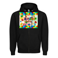 Black autism mom Zipper Hoodie - LillyAllenDesigns
