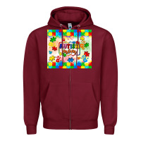 Burgundy autism mom Zipper Hoodie - LillyAllenDesigns