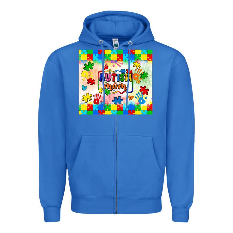 Autism Mom Zipper Hoodie by LillyAllenDesigns | Teevron