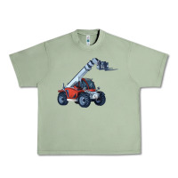 Oil Green Telehandler Urban Heavy Tee - LillyAllenDesigns