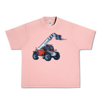 Salmon Telehandler Urban Heavy Tee - LillyAllenDesigns