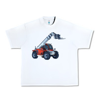 White Telehandler Urban Heavy Tee - LillyAllenDesigns
