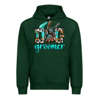 Forest Green western dog groomer Urban Hoodie - OliviaCreatesArt
