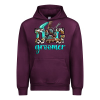 Mauve Wine western dog groomer Urban Hoodie - OliviaCreatesArt