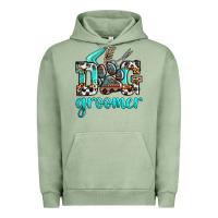 Pigment Oil Green western dog groomer Urban Hoodie - OliviaCreatesArt