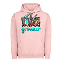 Pigment Salmon western dog groomer Urban Hoodie - OliviaCreatesArt