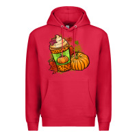 Cardinal Fall pumpkin coffee Premium Hoodie - NancyCooperArtShop