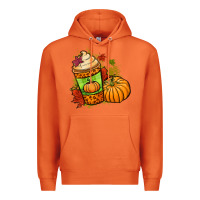 Carrot Fall pumpkin coffee Premium Hoodie - NancyCooperArtShop