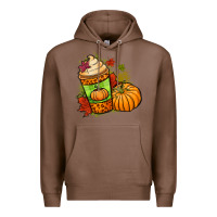Chestnut Fall pumpkin coffee Premium Hoodie - NancyCooperArtShop