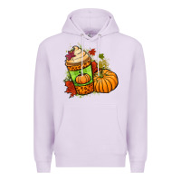 Lilac Fall pumpkin coffee Premium Hoodie - NancyCooperArtShop