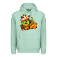 Seafoam Fall pumpkin coffee Premium Hoodie - NancyCooperArtShop
