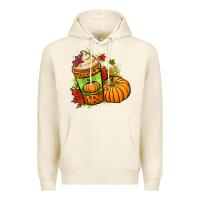 Tofu Fall pumpkin coffee Premium Hoodie - NancyCooperArtShop