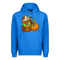 Fall Pumpkin Coffee Premium Hoodie | Teevron