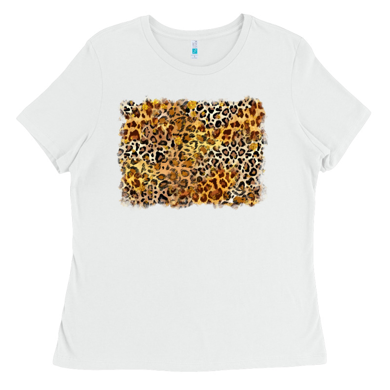 Leopard Background Ladies Tee by Zillion Design Studio | Teevron