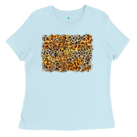 Leopard Background Ladies Tee | Teevron