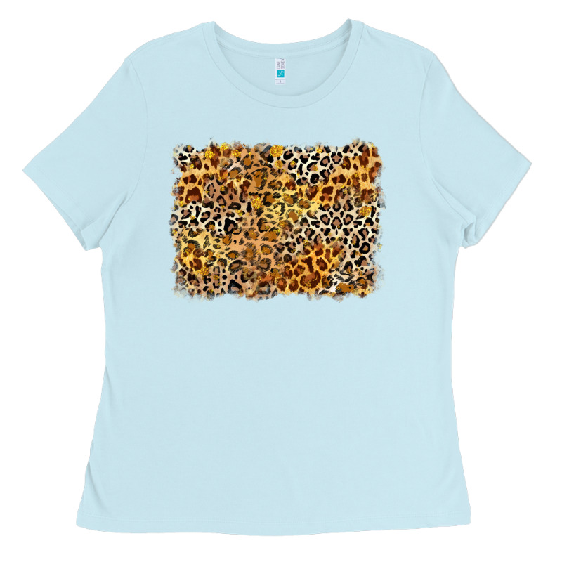 Leopard Background Ladies Tee by Zillion Design Studio | Teevron
