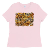 Bubblegum Pink leopard background Ladies Tee - Zillion Design Studio
