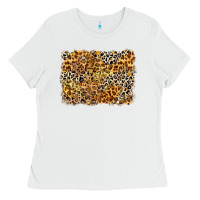 White leopard background Ladies Tee - Zillion Design Studio