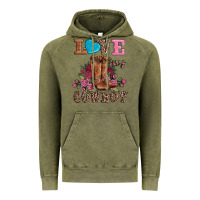 Vintage Olive valentines day love my cowboy Vintage Hoodie - AdoDesignShop