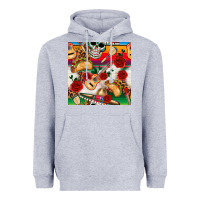 Heather Grey mexican  seamless pattern Heavyweight Hoodie - texasbilliewilder