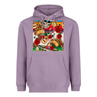 Lavender mexican  seamless pattern Heavyweight Hoodie - texasbilliewilder