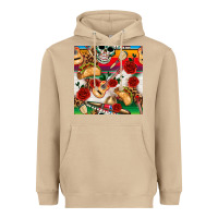 Mushroom mexican  seamless pattern Heavyweight Hoodie - texasbilliewilder