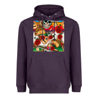 Plum mexican  seamless pattern Heavyweight Hoodie - texasbilliewilder