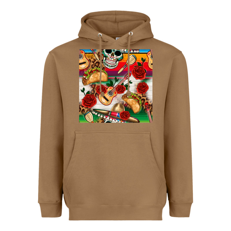 Mexican  Seamless Pattern Heavyweight Hoodie by texasbilliewilder | Teevron