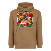 Toasted Coconut mexican  seamless pattern Heavyweight Hoodie - texasbilliewilder