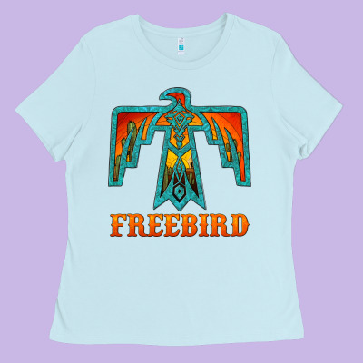 Thunderbird Freebird Ladies Tee Designed By Jahusdesignshop