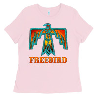 Bubblegum Pink thunderbird freebird Ladies Tee - JahusDesignShop