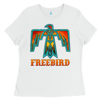White thunderbird freebird Ladies Tee - JahusDesignShop