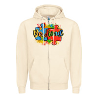 Sandshell be kind autism Zipper Hoodie - LillyAllenDesigns