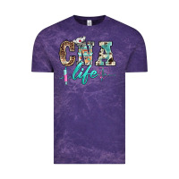 Cloud Purple western nurse cna life Vintage Tee - BarkalooDesign