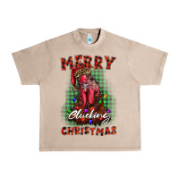 French Oak merry clucking christmas rooster Urban Heavy Tee - BarkalooDesign
