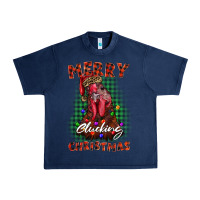 Navy merry clucking christmas rooster Urban Heavy Tee - BarkalooDesign