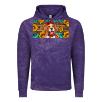 Cloud Purple beagle with sunflowers license plate Vintage Hoodie - Artiststas