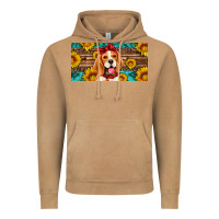 Vintage Camel beagle with sunflowers license plate Vintage Hoodie - Artiststas